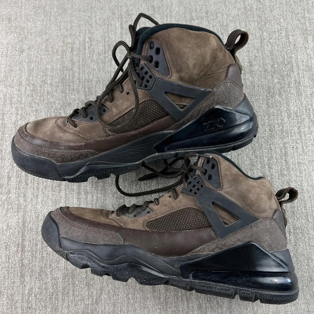 Jordan Spizike 270 Boot Mens 10 Dark Mocha Brown Black CT1014-200 Sneakerboot